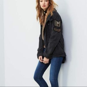 Free People Embellished Military Jacket